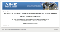 Desktop Screenshot of aihe.org.ec