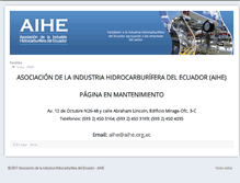 Tablet Screenshot of aihe.org.ec